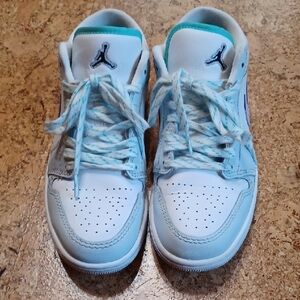 Nike Jordan 1 Low Women's Multi-Color Sashiko Embroidered Athletic Shoes Size 9